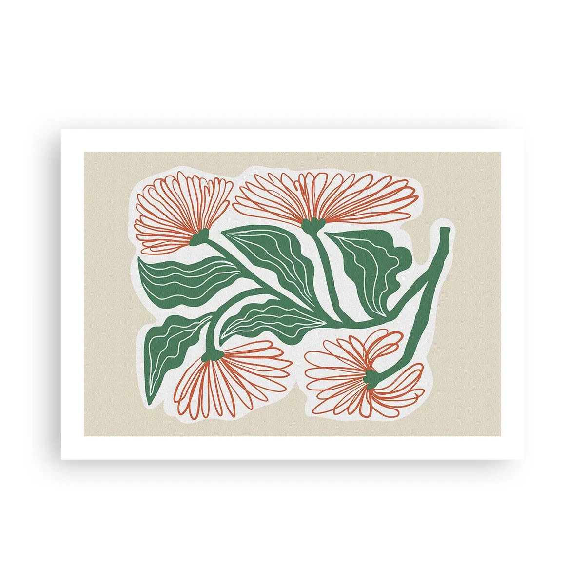 Póster - Folclórico y moderno - 70x50 cm