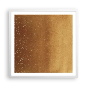 Póster en marco blanco - Nacimiento de la luz - 60x60 cm