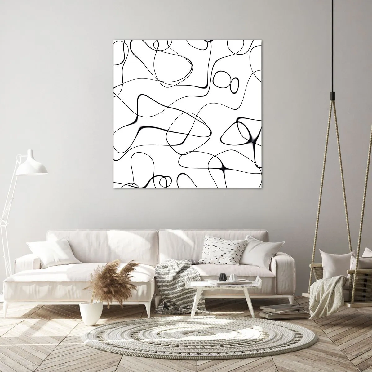 Cuadro sobre lienzo - Impresión de Imagen - Los caminos de la vida, las vicisitudes del destino - 50x50 cm