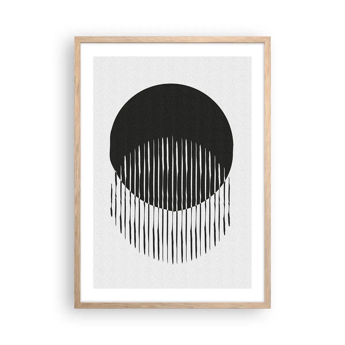 Póster en marco roble claro - Su alter ego - 50x70 cm