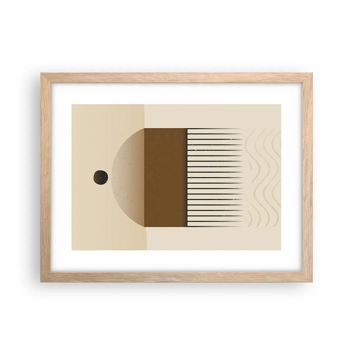 Póster en marco roble claro - Varios estados - 40x30 cm