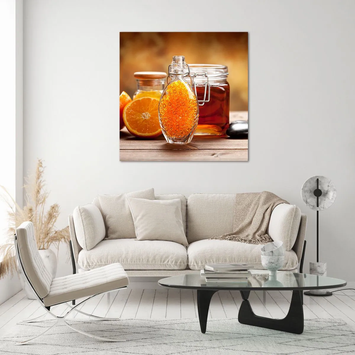 Cuadro sobre vidrio - Impresiones sobre Vidrio - Sabores y aromas soleados - 50x50 cm