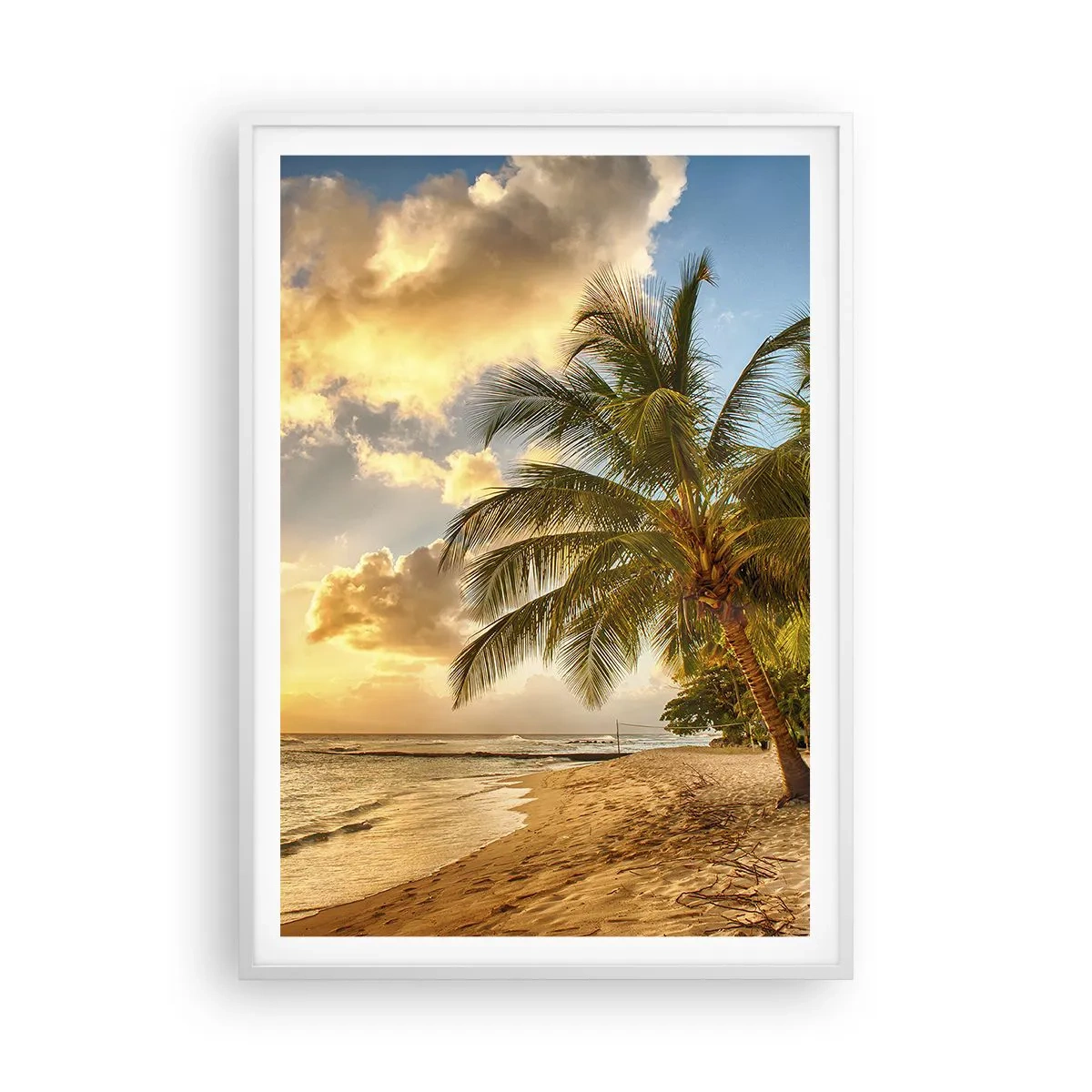 Póster en marco blanco - El eterno verano, siempre de vacaciones - 70x100 cm
