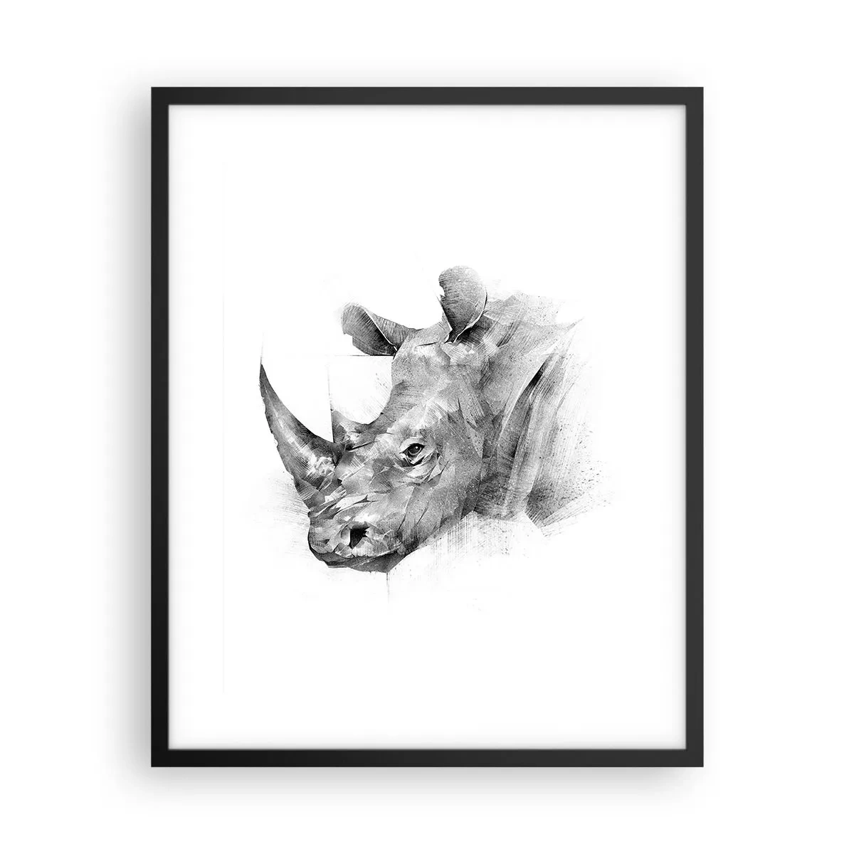 Póster en marco negro - Retrato africano - 40x50 cm