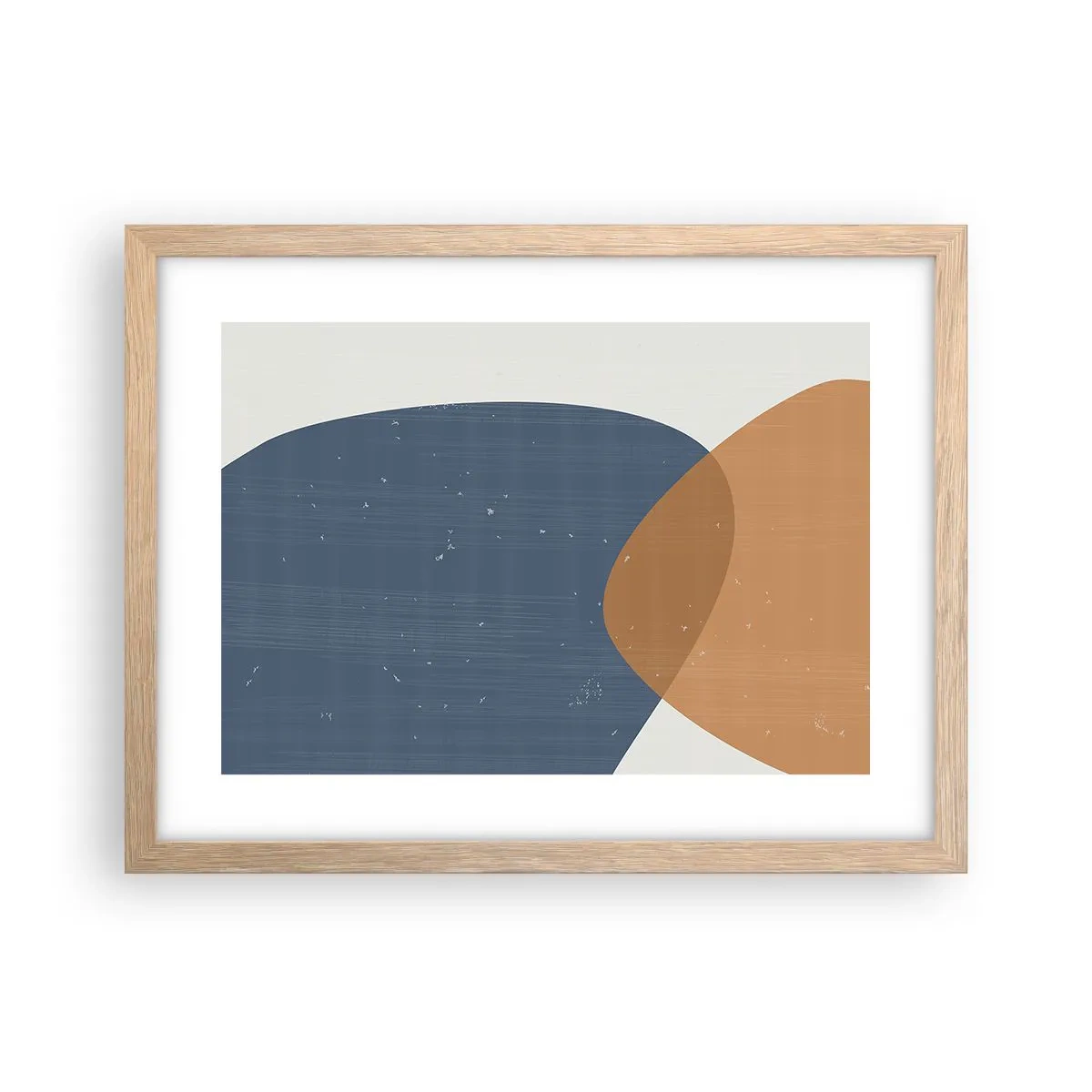 Póster en marco roble claro - Óvalos e influencias - 40x30 cm
