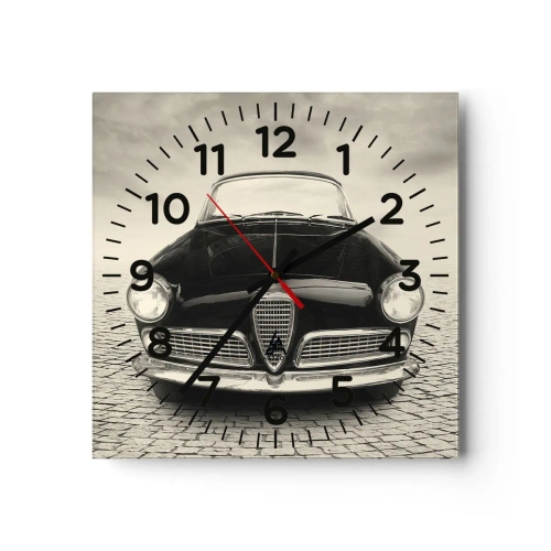 Reloj de pared - Reloj de vidrio - ¿Y cómo no quererme? - 30x30 cm