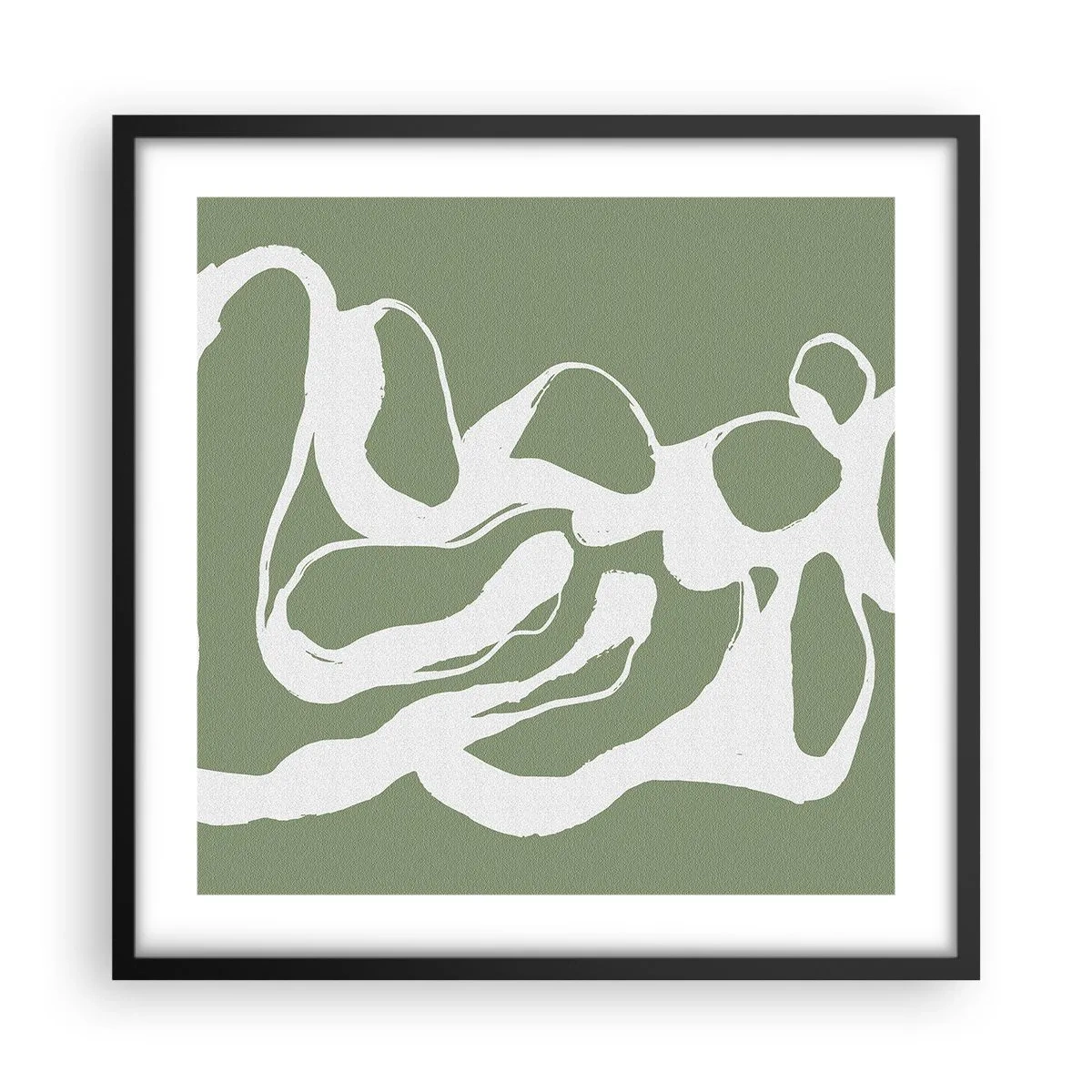 Póster en marco negro - La llamada del espacio - 50x50 cm