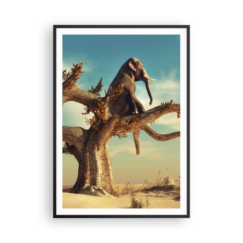 Póster en marco negro - Un nuevo punto de vista - 70x100 cm