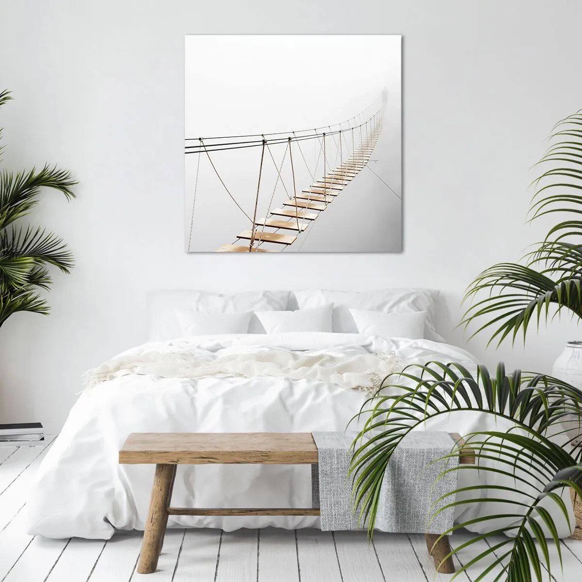 Cuadro sobre lienzo - Impresión de Imagen - ¿Adónde le llevará? - 70x70 cm