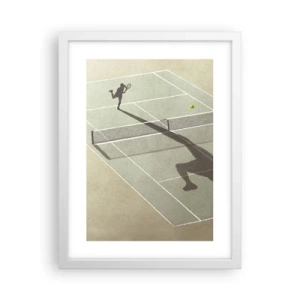 Póster en marco blanco - Véncete a ti mismo - 30x40 cm