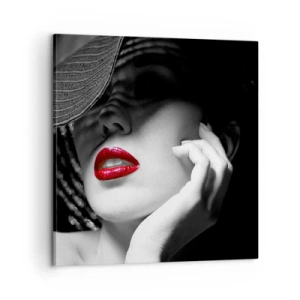 Cuadro sobre lienzo - Impresión de Imagen - Estudio en escarlata - 60x60 cm