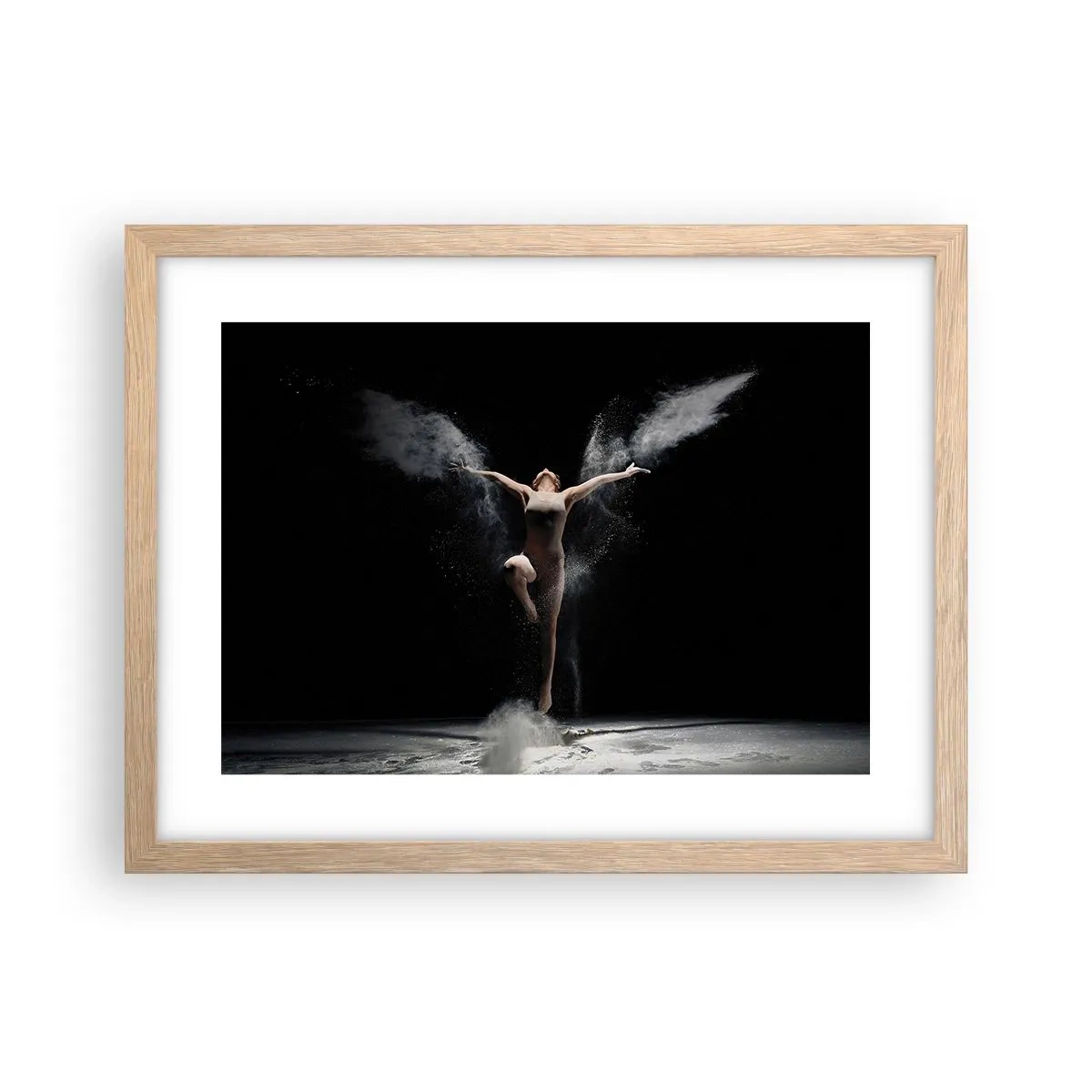 Póster en marco roble claro - Los duendes existen - 40x30 cm