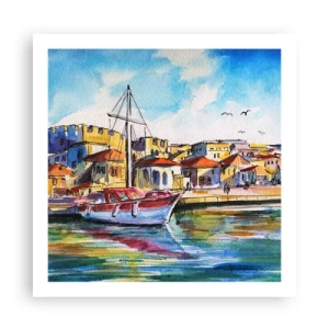 Póster - Tarde de arco iris - 60x60 cm