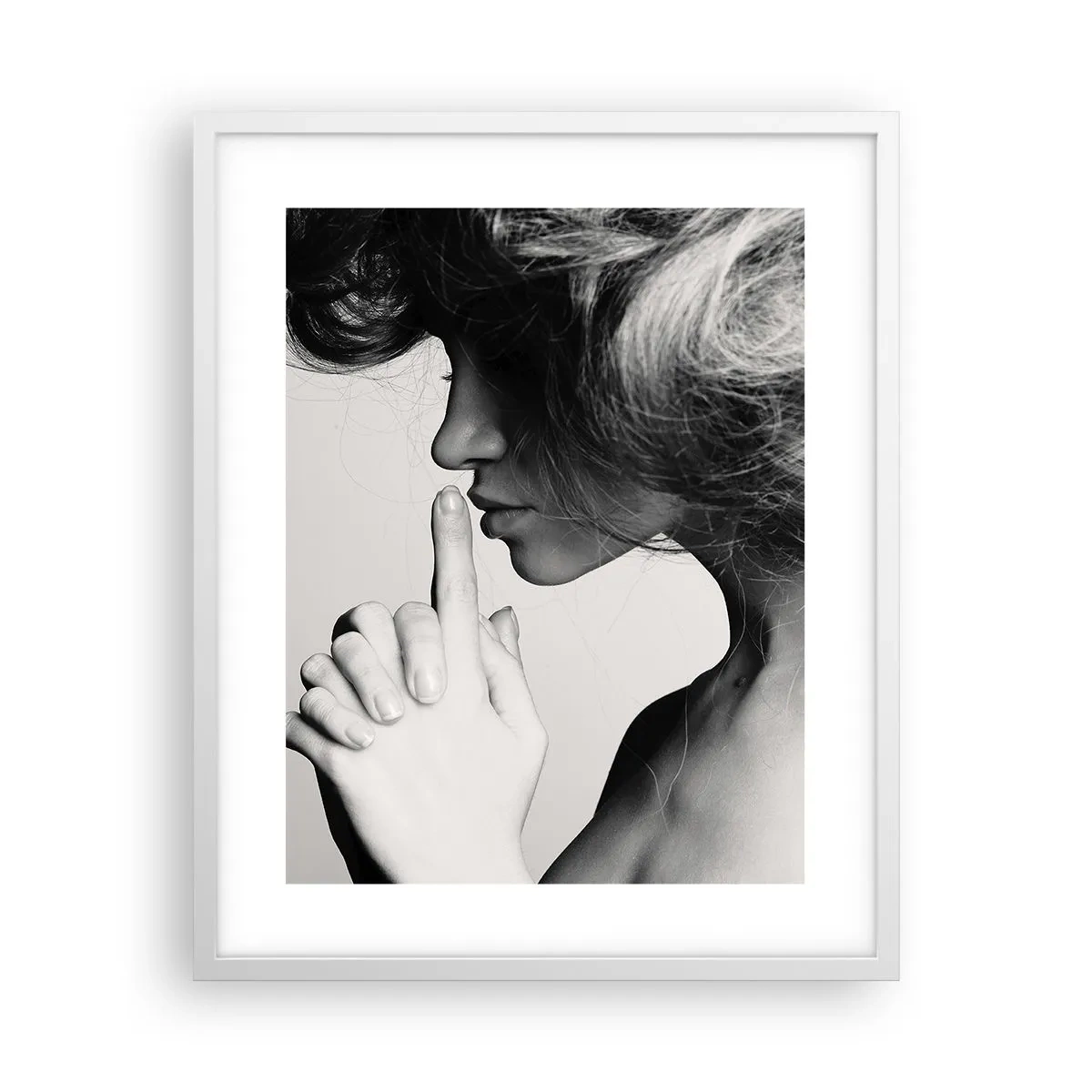 Póster en marco blanco - Escucharme a mí misma - 40x50 cm