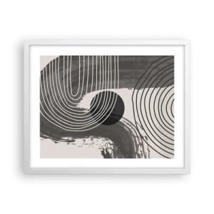 Póster en marco blanco - La victoria del óvalo - 50x40 cm