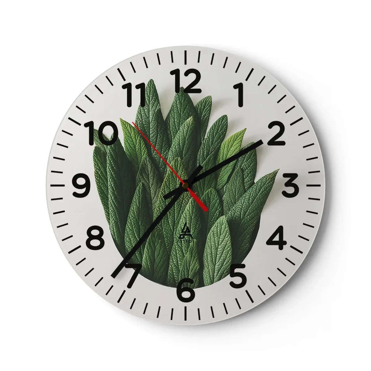 Reloj de pared - Reloj de vidrio - Curiosidad desenfrenada - 40x40 cm
