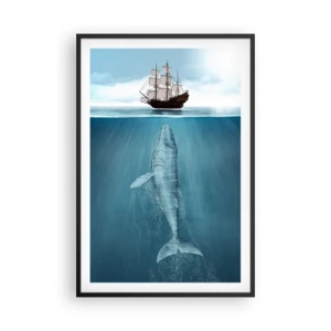 Póster en marco negro - Mejor no saber lo que te espera - 61x91 cm