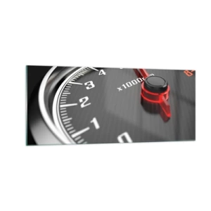 Cuadro sobre vidrio - Impresiones sobre Vidrio - Pisa a fondo - 100x40 cm