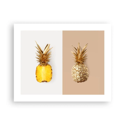 Póster - Piña y media - 50x40 cm