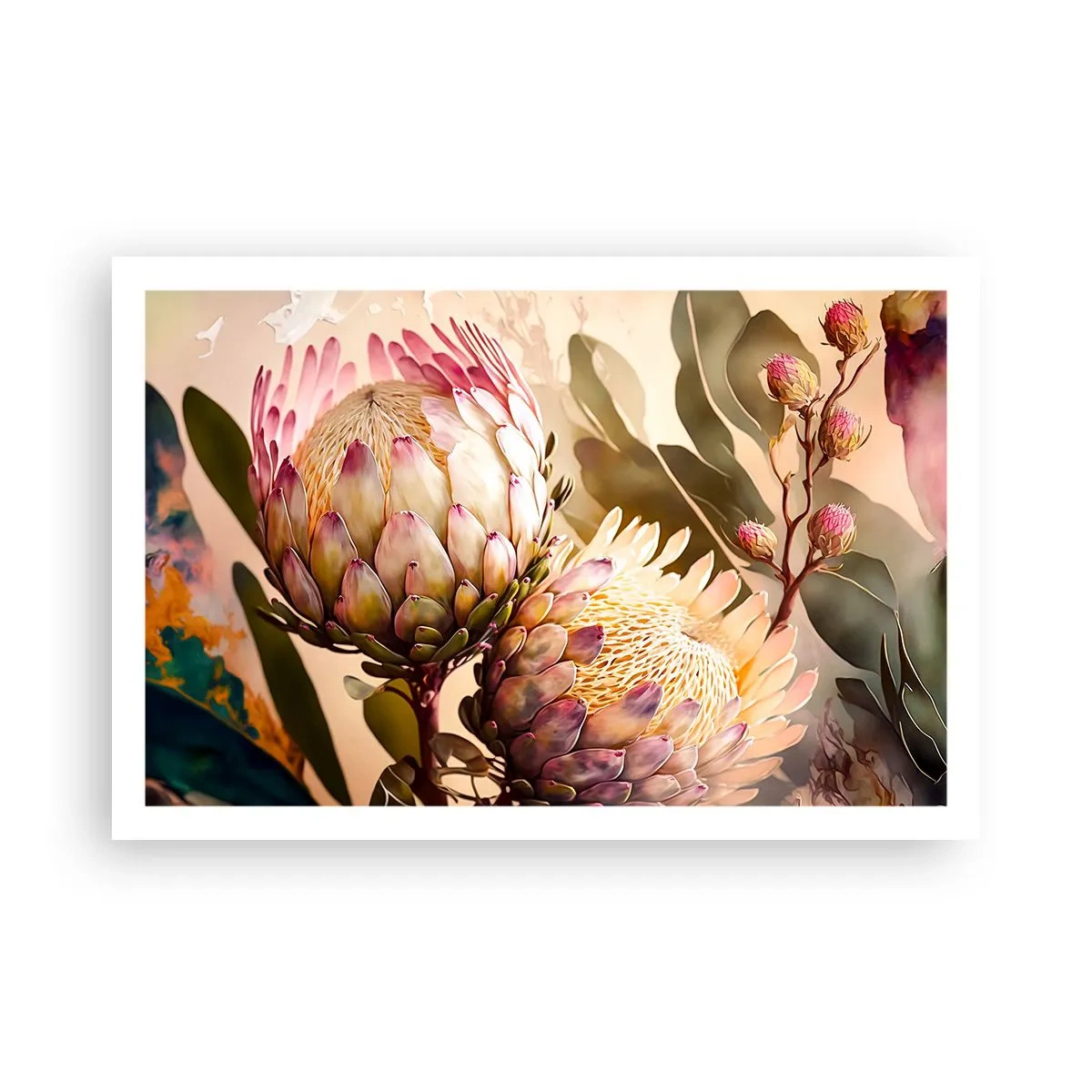 Póster - Abrazados con ternura - 91x61 cm