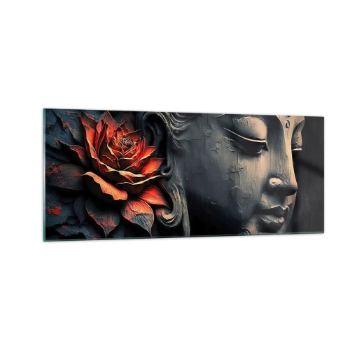 Cuadro sobre vidrio - Impresiones sobre Vidrio - En sintonía con el mundo - 100x40 cm