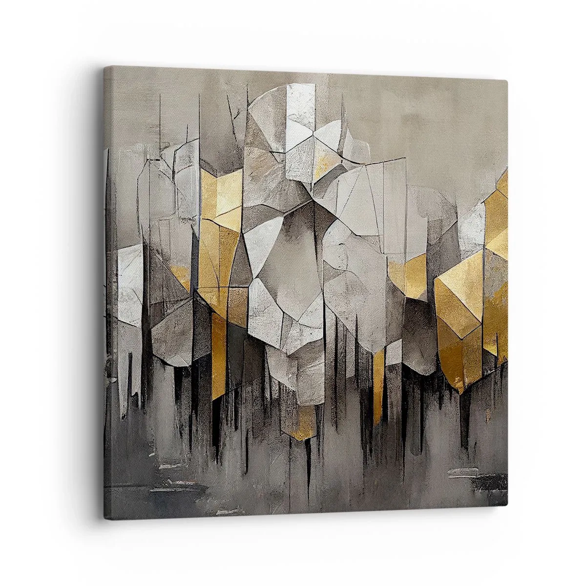 Cuadro sobre lienzo - Impresión de Imagen - Composición hecha de hielo y luz - 30x30 cm
