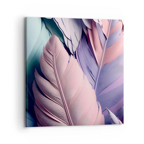 Cuadro sobre lienzo - Impresión de Imagen - Pájaro chic - 70x70 cm