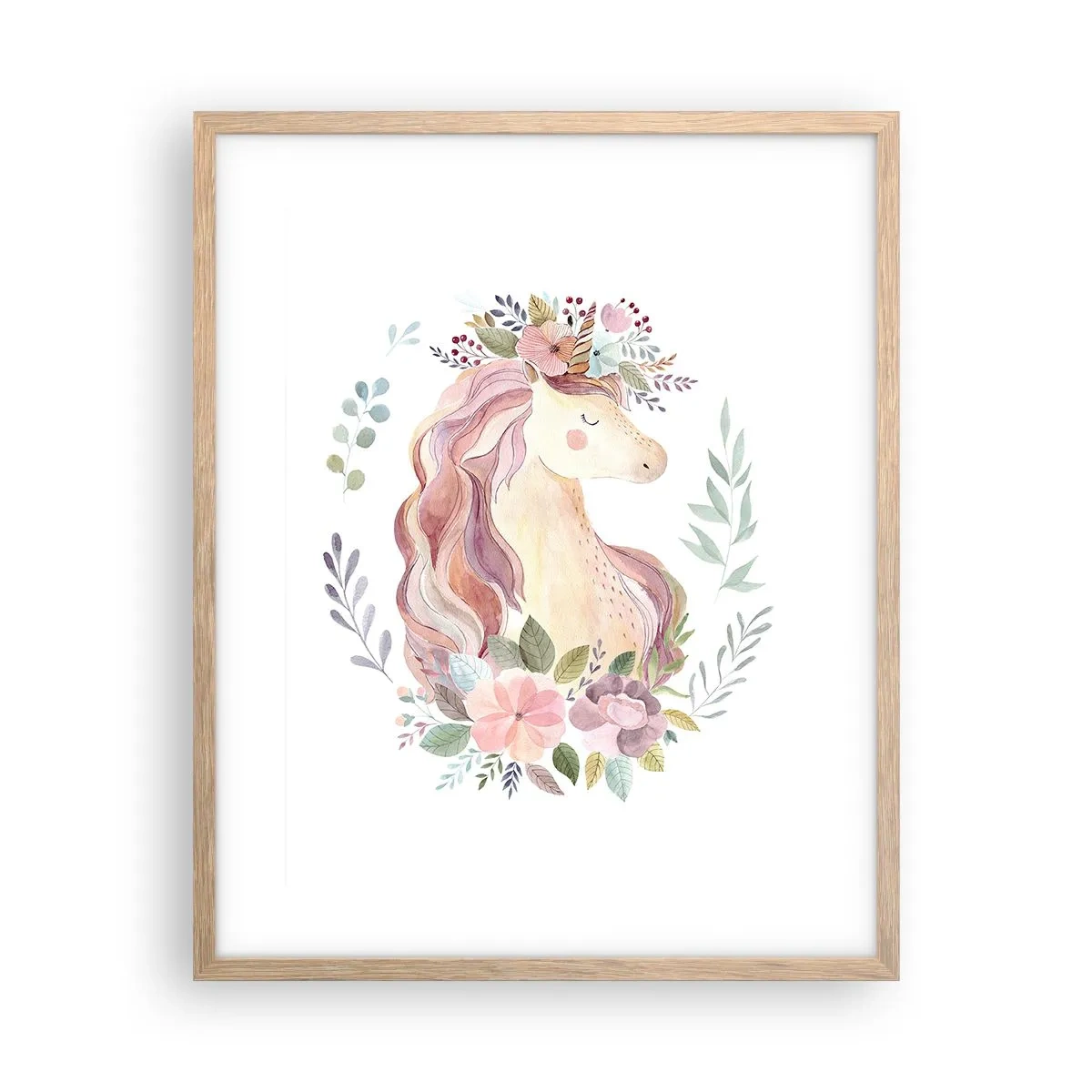 Póster en marco roble claro - Una invitación al mundo de los cuentos de hadas - 40x50 cm