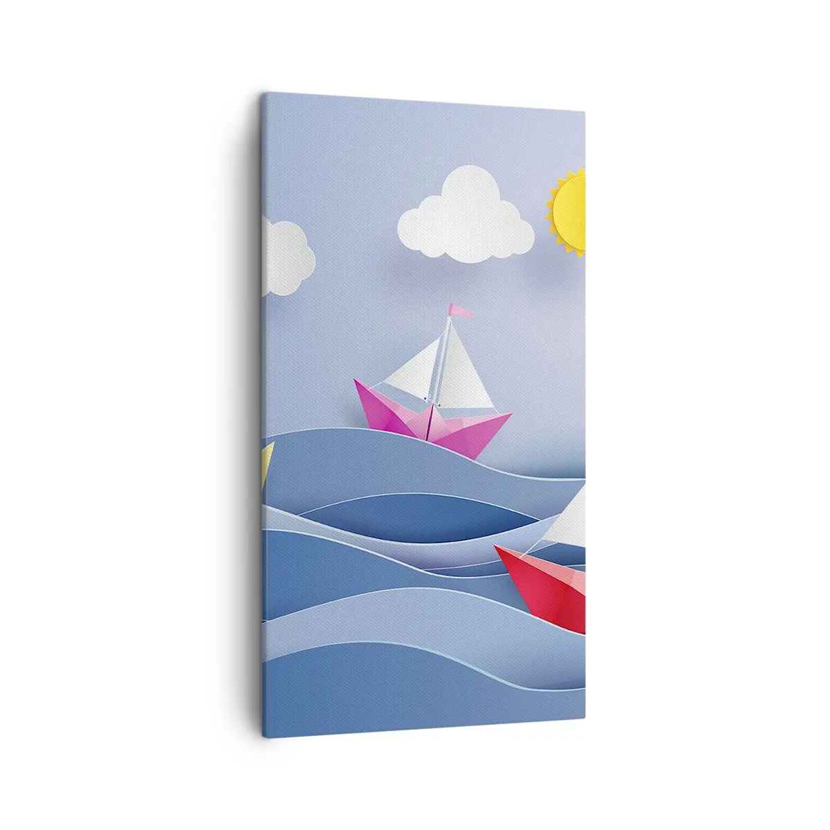 Cuadro sobre lienzo - Impresión de Imagen - Oh, qué agradable es balancearse entre las olas - 45x80 cm