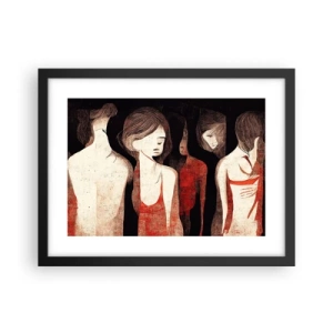 Póster en marco negro - Madonnas de la oscuridad - 40x30 cm