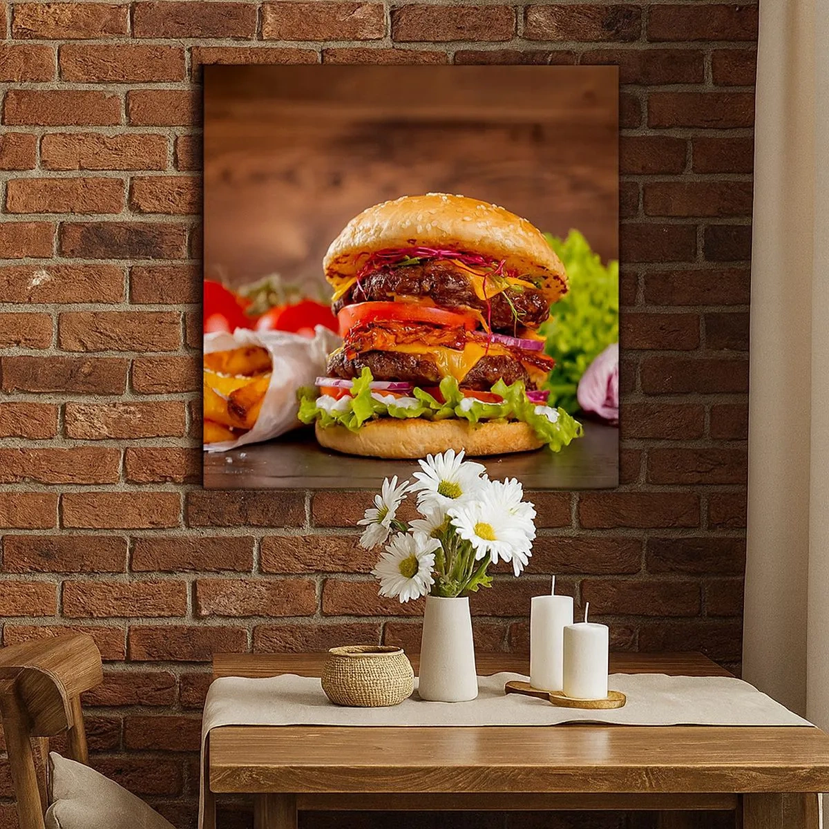 Cuadro sobre lienzo - Impresión de Imagen - Fruta prohibida - 30x30 cm