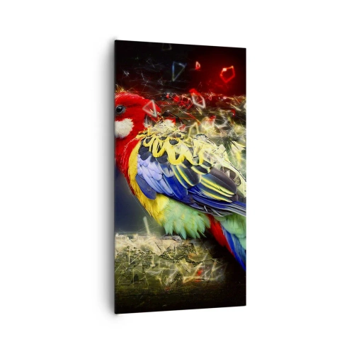 Cuadro sobre lienzo - Impresión de Imagen - Un mensajero del glamour - 65x120 cm