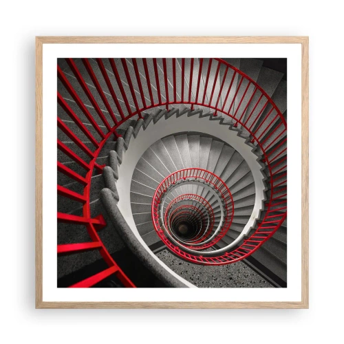 Póster en marco roble claro - Juegos arquitectónicos - 60x60 cm