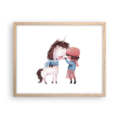 Póster en marco roble claro - Un cuento de invierno - 50x40 cm