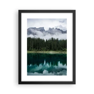 Póster en marco negro - Calla, calla, no despertemos al agua dormida.... - 30x40 cm