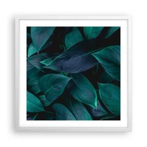 Póster en marco blanco - El propio verde - 50x50 cm