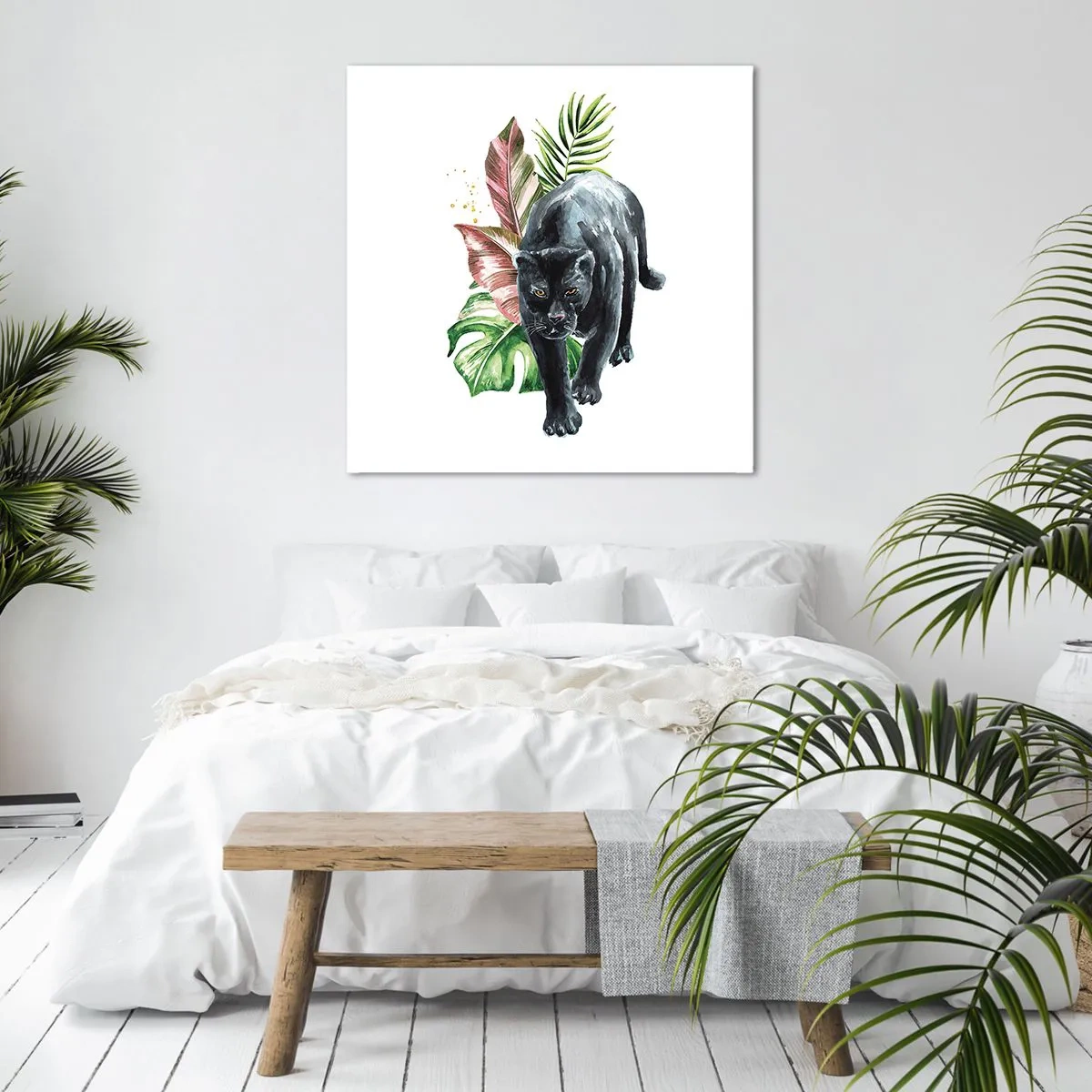 Cuadro sobre lienzo - Impresión de Imagen - Salvaje de corazón - 60x60 cm