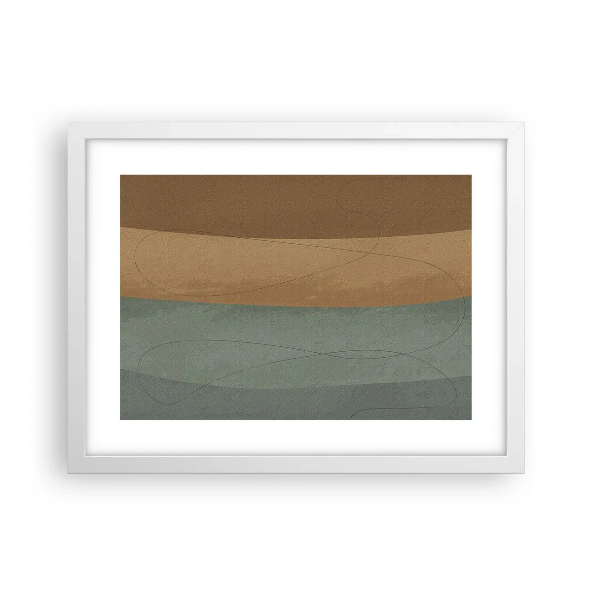 Póster en marco blanco - Composición horizontal - 40x30 cm