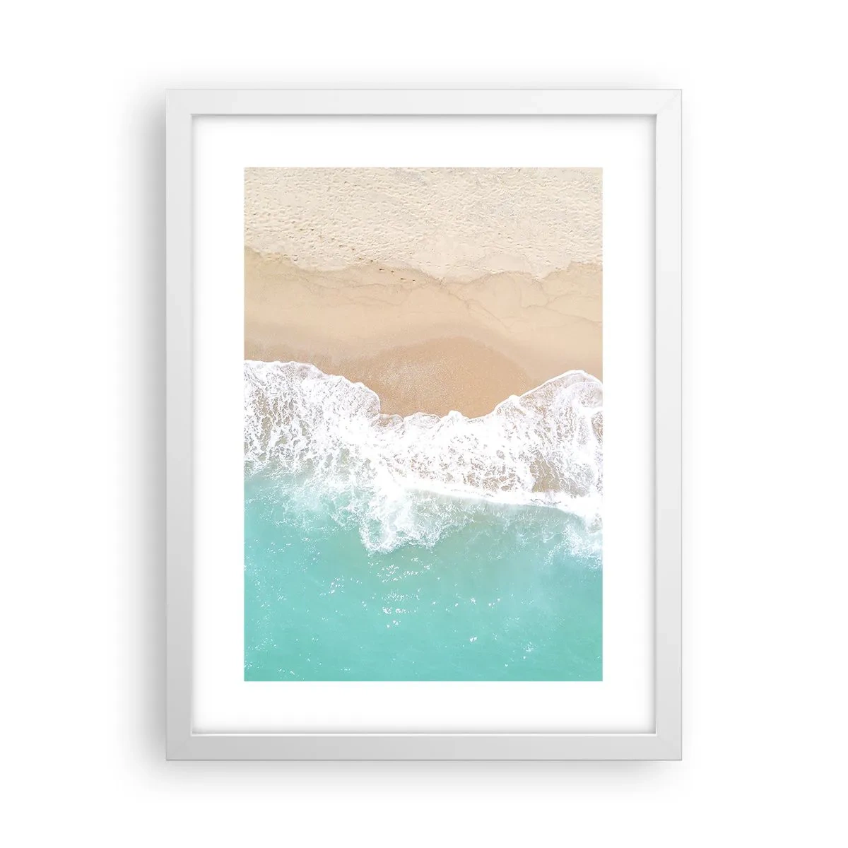 Póster en marco blanco - Un toque acariciador - 30x40 cm