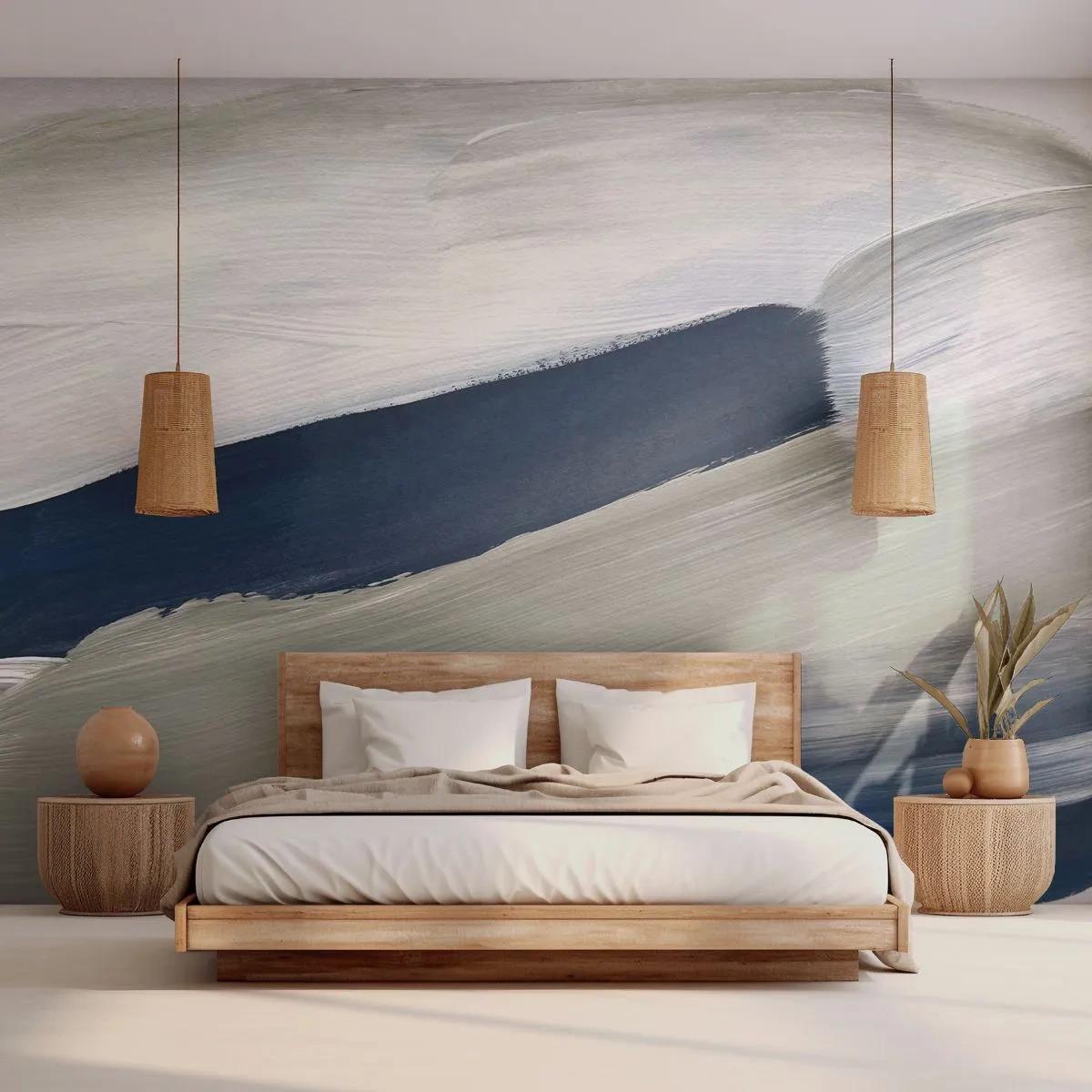 Fotomural Premium Sand - Encuentro con el blanco - Pedazo, minimalista, Moderno - 500x350 cm