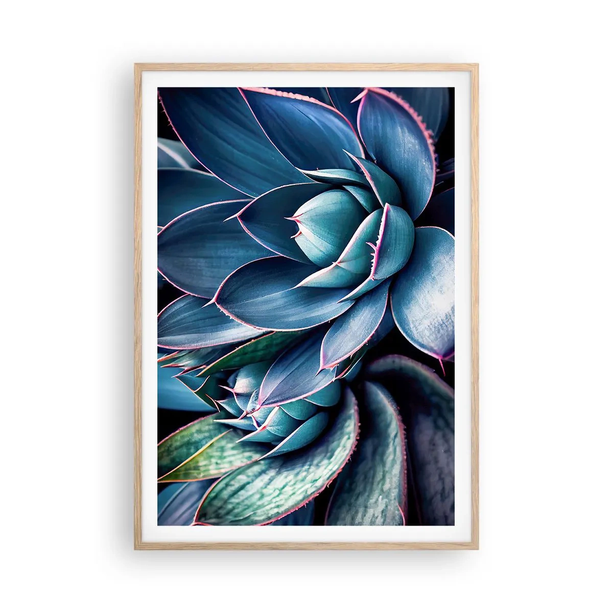 Póster en marco roble claro - Fuerza vital - 70x100 cm