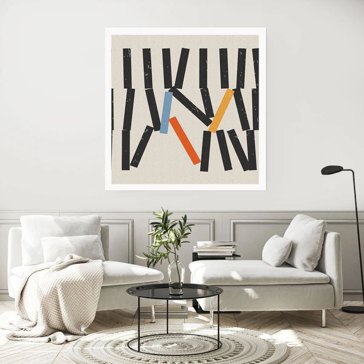 Póster - Dominó - composición - 60x60 cm