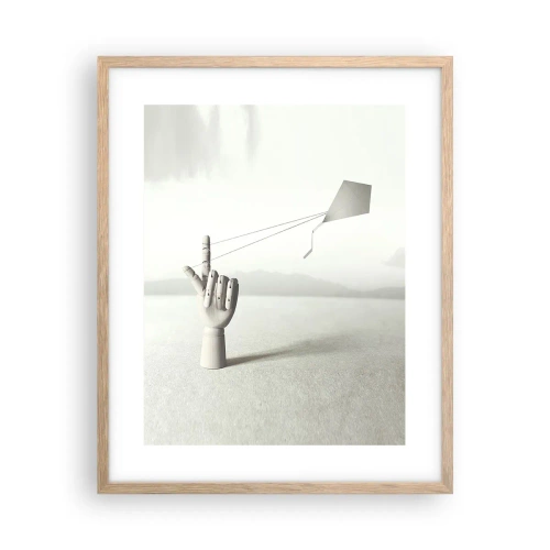 Póster en marco roble claro - Una prueba de fuerza - 40x50 cm