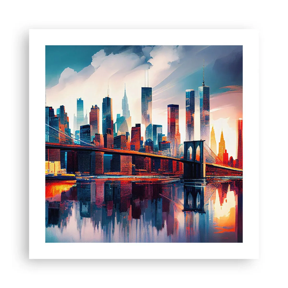 Póster - Nueva York siempre luce - 50x50 cm
