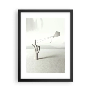 Póster en marco negro - Una prueba de fuerza - 30x40 cm