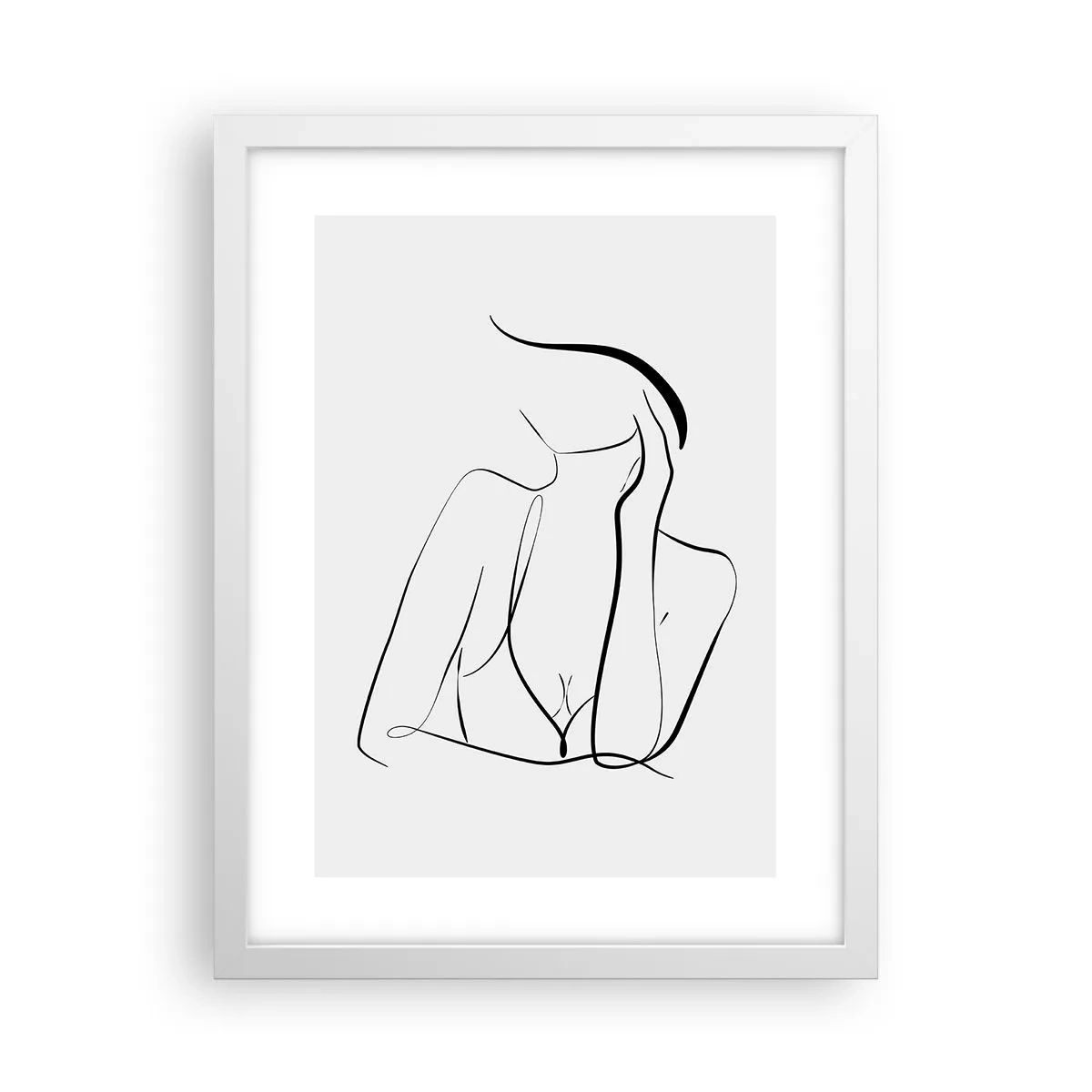 Póster en marco blanco - En la ola de sueños - 30x40 cm