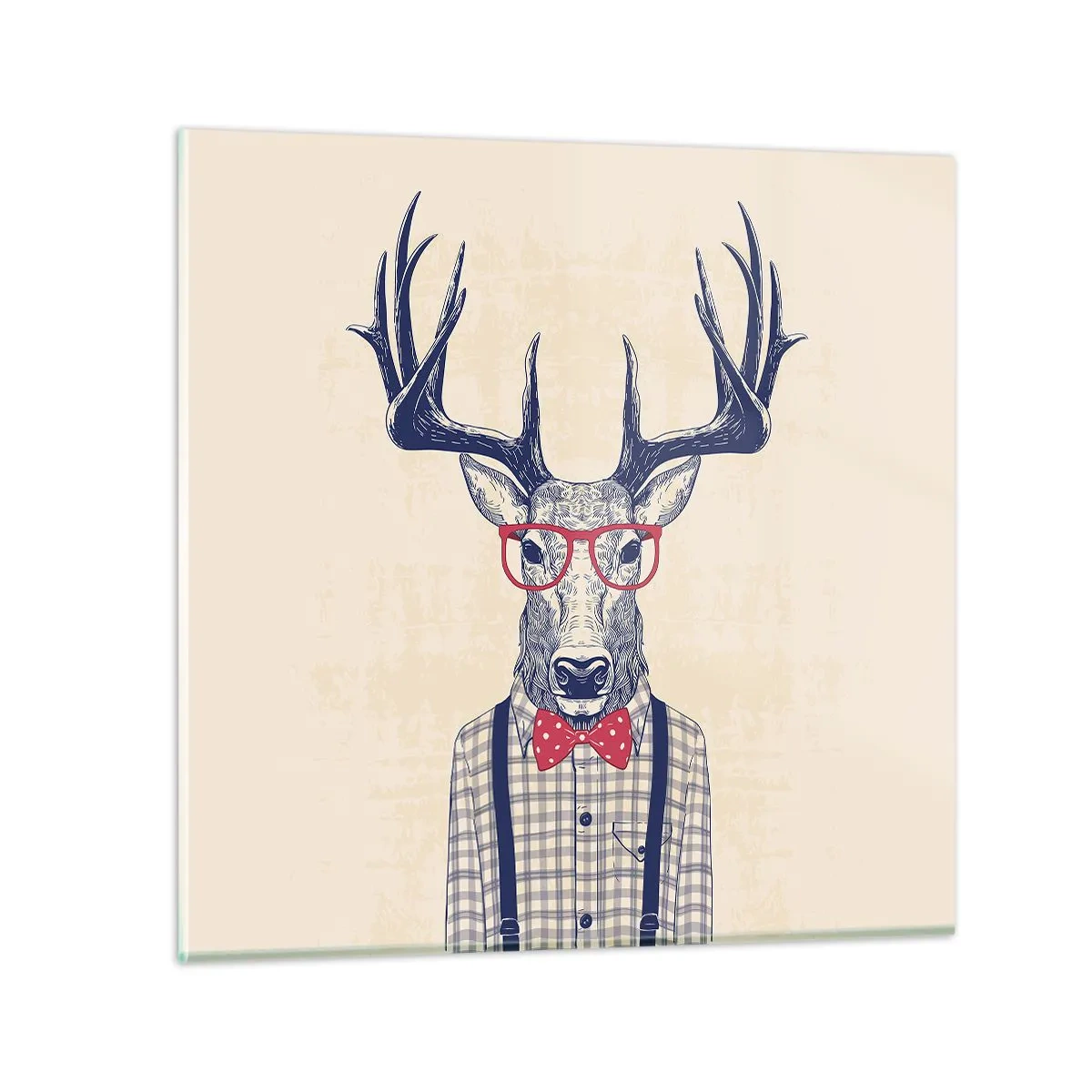 Cuadro sobre vidrio - Impresiones sobre Vidrio - Una extravagancia lúdica - 40x40 cm