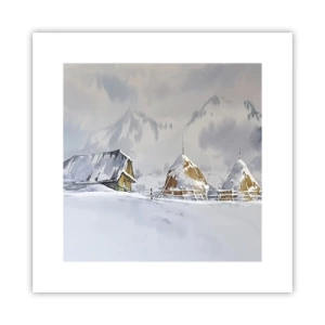Póster - En un valle nevado - 30x30 cm