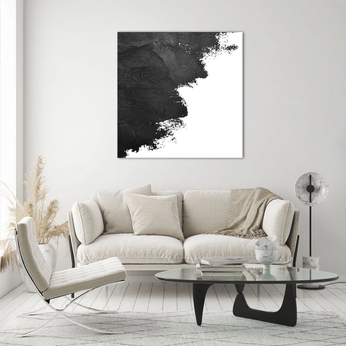 Cuadro sobre vidrio - Impresiones sobre Vidrio - Elementos: tierra - 40x40 cm