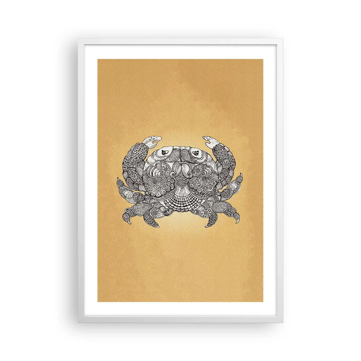 Póster en marco blanco - Cuentos del Sr. Cangrejo - 50x70 cm